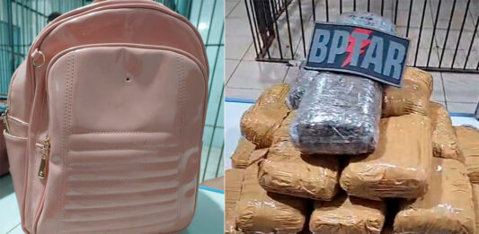Adolescente paraense de 16 anos é apreendida com 20 kg de maconha na BR-364