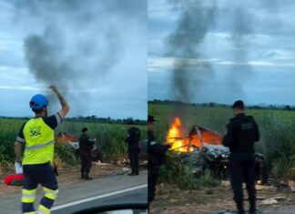 Funcionários da Nova 364 ficam feridos após acidente na BR em RO