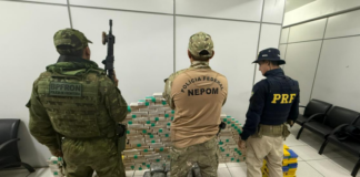 PRF em Rondônia, em ação conjunta com outras forças de segurança pública, apreende quase 400 kg de drogas