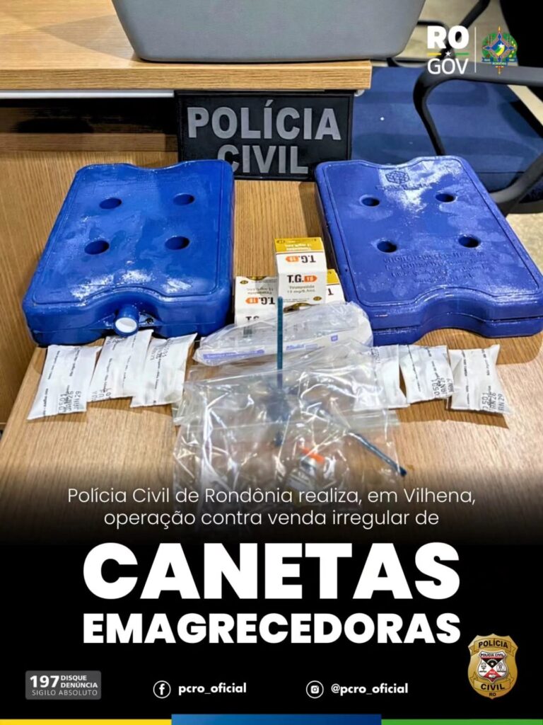 Em Vilhena, Polícia Civil realiza operação contra venda irregular de canetas emagrecedoras