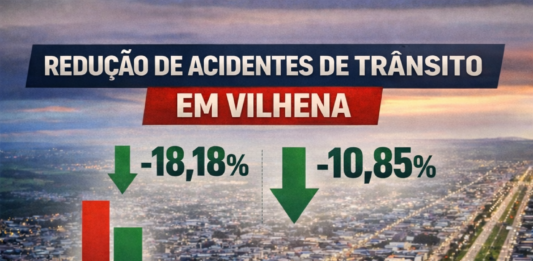 Números apontam redução de acidentes de trânsito em Vilhena