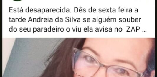 Mulher de 47 anos está desaparecida há 5 dias em Vilhena