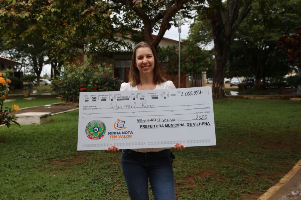 Programa “Minha Nota Tem Valor Para Vilhena” sorteia prêmios em dinheiro, motos e carro 0km