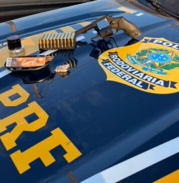 PRF em Rondônia apreende 01 revólver calibre .38 e 50 munições em Vilhena/RO