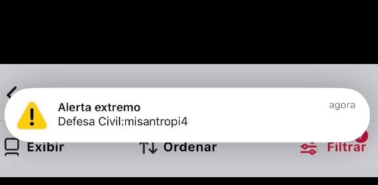 Falso alerta da Defesa Civil atingiu cerca de 30 milhões em 8 estados