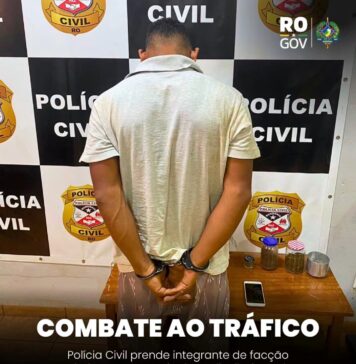 PC prende integrante de facção criminosa responsável por distribuição de drogas e cobranças em cidade de RO