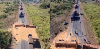 Acidente entre caminhão e carro deixa uma pessoa morta e três feridas na BR-364 em RO
