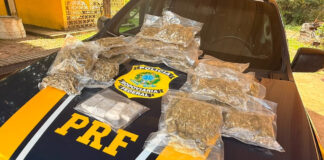 PRF em Rondônia apreende mais de 8 kg de materiais ilícitos em Porto Velho