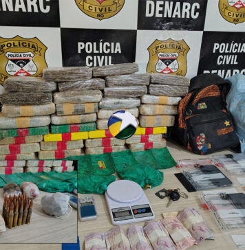 Denarc da capital prende trio ligado ao CV com mais de 30 kg de drogas e munições de fuzil