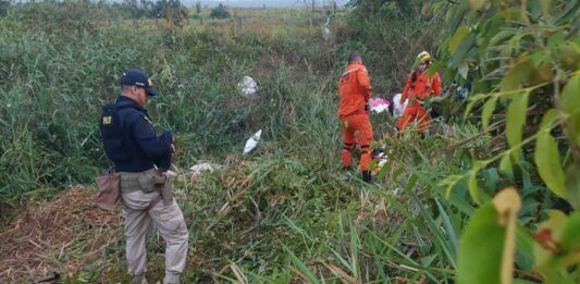 Quatro pessoas ficam feridas após caminhonete capotar várias vezes na BR-319