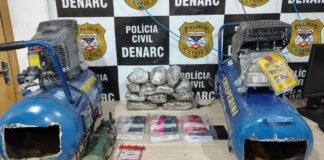 Denarc prende quatro e investiga uso de compressores para transportar droga em Porto Velho