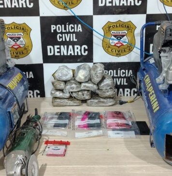 Denarc prende quatro e investiga uso de compressores para transportar droga em Porto Velho