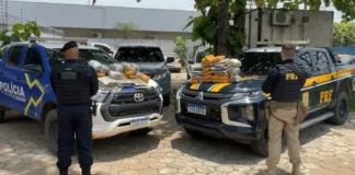 Homem é flagrado com 65 quilos de maconha e confessa que receberia R$ 4 mil pelo transporte