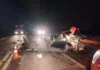 Motorista de carro morre após bater de frente com caminhão na BR-364 em Vilhena, RO