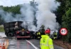 Motorista morre carbonizado após batida entre veículos na BR-364 em RO